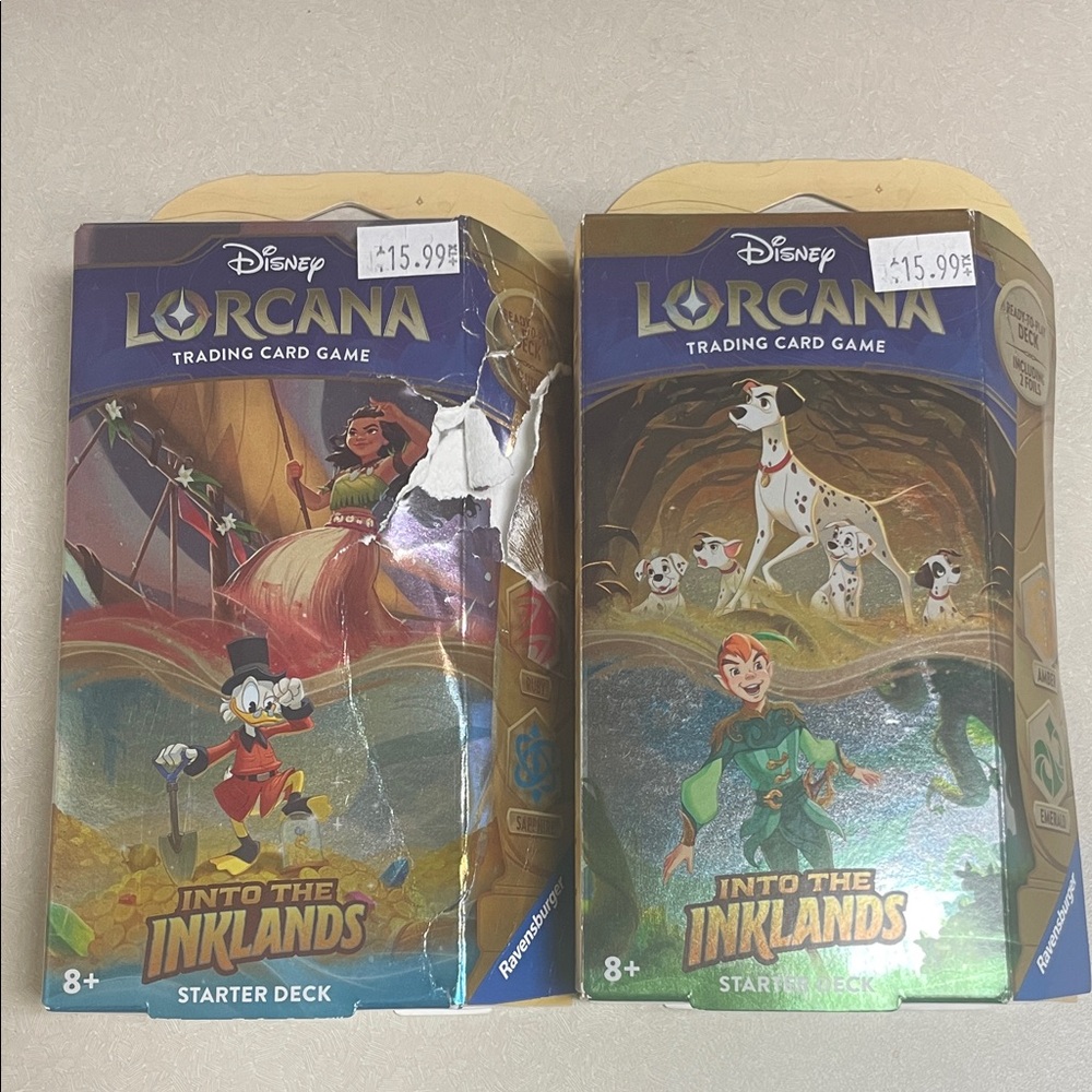Disney Lorcana TCG Starter Decks - Into the Inklands + 2 Booster Packs